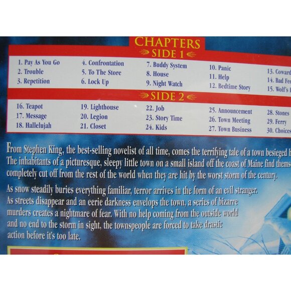 Stephen King DVD Movie Storm of the Century Unspeakable Evil Commentary Vtg 1999 - Picture 6 of 8